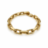 Eternos Acessórios - Pulseira Feminina Aço Inox 316L Dourada Corrente Cartier