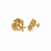 Eternos Acessórios - Brinco Feminino Aço Inox 316L Dourado Trio do Mar Eternos Acessórios - Brinco Feminino Aço Inox 316L Dourado Trio do Mar