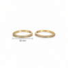 Eternos Acessórios - Brinco Feminino Aço Inox 316L Dourado Argola Cristais Cravejados Eternos Acessórios - Brinco Feminino Aço Inox 316L Dourado Argola Cristais Cravejados