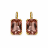 Eternos Acessórios - Brinco Feminino Aço Inox 316L Dourado Argola Cravejada Zircônia Light Peach Eternos Acessórios - Brinco Feminino Aço Inox 316L Dourado Argola Cravejada Zircônia Light Peach