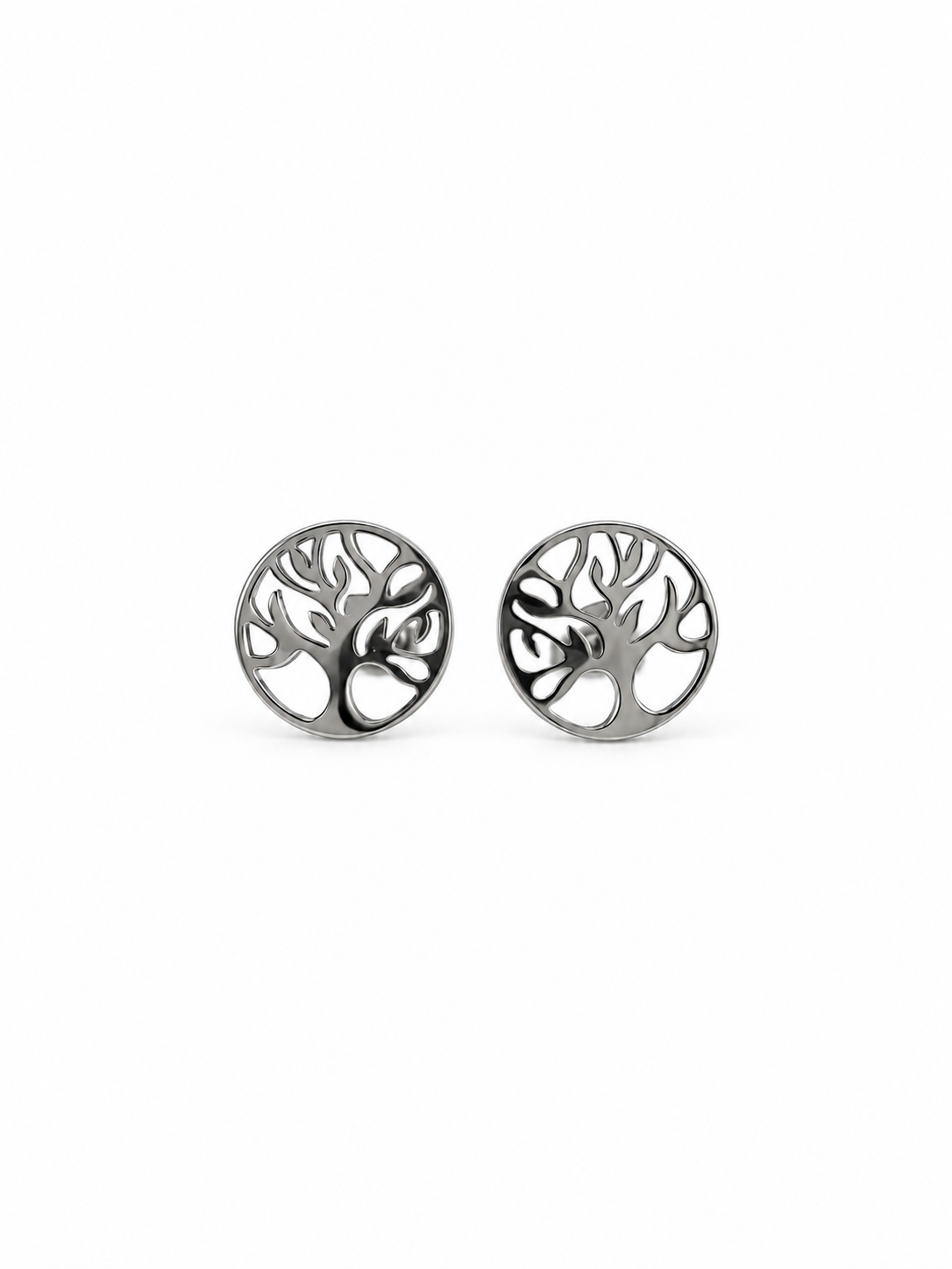 Eternos Acessórios - Brinco Feminino Aço Inox Arvore Da Vida 10mm Eternos Acessórios - Brinco Feminino Aço Inox Arvore Da Vida 10mm