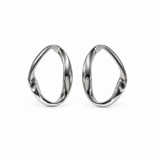 Brinco Feminino Aço Inox 316L Argola Torcida