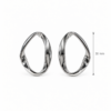 Eternos Acessórios - Brinco Feminino Aço Inox 316L Argola Torcida Eternos Acessórios - Brinco Feminino Aço Inox 316L Argola Torcida
