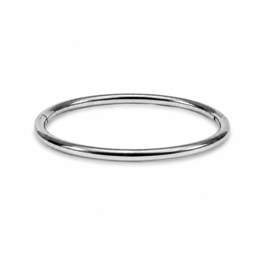 Bracelete Feminino Aço Inox 316L Fino Liso