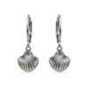 Eternos Acessórios - Brinco Feminino Argola Aço Inox Tranqueta Concha Shell