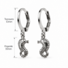 Eternos Acessórios - Brinco Feminino Argola Aço Inox Tranqueta Cavalo Marinho Eternos Acessórios - Brinco Feminino Argola Aço Inox Tranqueta Cavalo Marinho