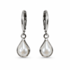 Eternos Acessórios - Brinco Feminino Argola Aço Inox 316L Tranqueta Gota Pérola NÃO ESCURECE PODE MOLHAR ANTIALÉRGICO
