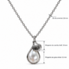 Eternos Acessórios - Colar Feminino Aço Inox 316L Pérola e Concha Shell NÃO ESCURECE PODE MOLHAR ANTIALÉRGICO