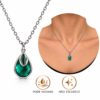 Eternos Acessórios - Colar Feminino Aço Inox 316L Gota Zircônia Verde Esmeralda e Búzios NÃO ESCURECE PODE MOLHAR ANTIALÉRGICO Eternos Acessórios - Colar Feminino Aço Inox 316L Gota Zircônia Verde Esmeralda e Búzios NÃO ESCURECE PODE MOLHAR ANTIALÉRGICO