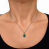 Eternos Acessórios - Colar Feminino Aço Inox 316L Gota Zircônia Verde Esmeralda e Búzios NÃO ESCURECE PODE MOLHAR ANTIALÉRGICO Eternos Acessórios - Colar Feminino Aço Inox 316L Gota Zircônia Verde Esmeralda e Búzios NÃO ESCURECE PODE MOLHAR ANTIALÉRGICO