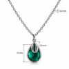 Eternos Acessórios - Colar Feminino Aço Inox 316L Gota Zircônia Verde Esmeralda e Búzios NÃO ESCURECE PODE MOLHAR ANTIALÉRGICO Eternos Acessórios - Colar Feminino Aço Inox 316L Gota Zircônia Verde Esmeralda e Búzios NÃO ESCURECE PODE MOLHAR ANTIALÉRGICO