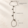 Eternos Acessórios - Pulseira Feminina Aço Inox 316L Hand Chain Concha Shell NÃO ESCURECE PODE MOLHAR ANTIALÉRGICO LINHA MAR