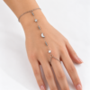 Eternos Acessórios - Pulseira Feminina Aço Inox 316L Hand Chain Lua e Estrela NÃO ESCURECE PODE MOLHAR ANTIALÉRGICO CONSTELAÇÃO