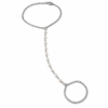 Eternos Acessórios - Pulseira Feminina Aço Inox 316L Hand Chain Pérola NÃO ESCURECE PODE MOLHAR ANTIALÉRGICO LINHA MAR