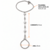 Eternos Acessórios - Pulseira Feminina Aço Inox 316L Hand Chain Corrente Coração NÃO ESCURECE PODE MOLHAR ANTIALÉRGICO