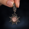 Eternos Acessórios - Brinco Feminino Aço Inox 316L NÃO ESCURECE Argola Sol Rosa Delicado Elegante PODE MOLHAR ANTIALÉRGICO