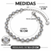 Eternos Acessórios - Pulseira Feminina Aço Inox 316L NÃO ESCURECE Cristais Zircônias Ponto de Luz Luxo PODE MOLHAR ANTIALÉRGICA