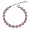Eternos Acessórios - Pulseira Feminina Aço Inox 316L NÃO ESCURECE Cristais Zircônias Ponto de Luz Luxo PODE MOLHAR ANTIALÉRGICA