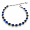 Eternos Acessórios - Pulseira Feminina Aço Inox 316L NÃO ESCURECE Cristais Zircônias Ponto de Luz Luxo PODE MOLHAR ANTIALÉRGICA